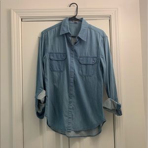 Denim button down shirt